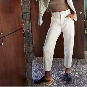 Everlane Utility Barrel Pants in White